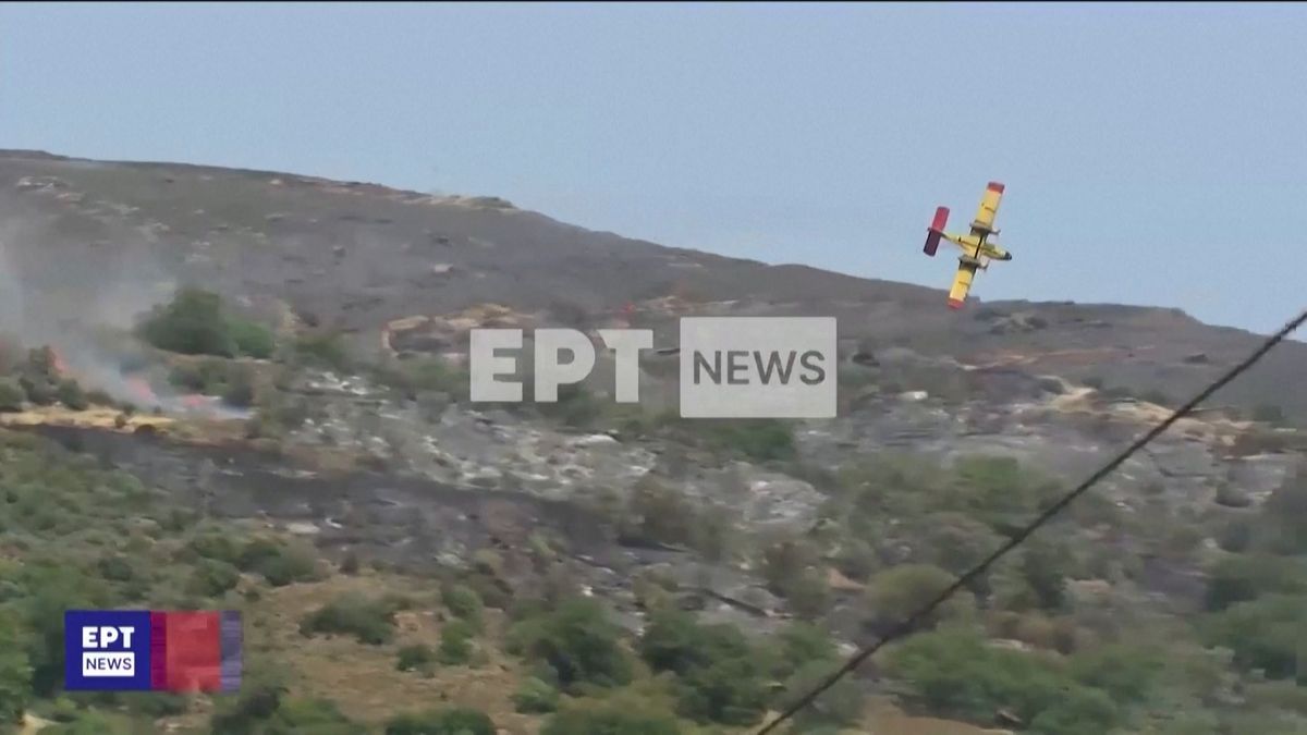 Na řeckém ostrově Euboia se zřítilo hasicí letadlo, dva piloti jsou mrtví